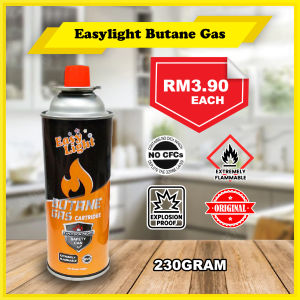 100% Original Easylight Butane Gas Cartridge 230 Gram Ready Stock