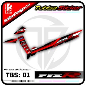 Sticker Striping List Variasi Yamaha Fiz R - Stiker Striping Motor Fiz R Motif Racing. TBS.01