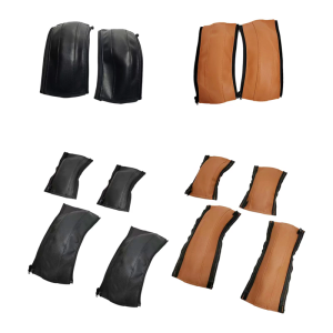 1 bộ chất liệu da PU Xe đẩy Grip bảo vệ tính năng Dây kéo thiết kế dễ dàng để làm sạch ống bọc ghi đông cho thời gian dài sử dụng