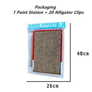 Art Work Airbrush Paint Station With 20 Alligator Clips