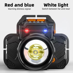 SUPERFIRE HL58 10W Zoom LED Headlights Rechargeable Waterproof Head Flashlight Fishing Camping Hiking Light