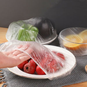 100 PIECES Disposable Plastic Film Bowl Cover Elastic Food Dust Plastic Wrap Cover Food Wrap Food Cover -99 Deals
