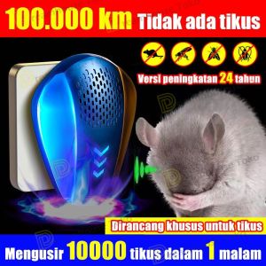 ⭐Mengusir 10000 tikus dalam 1 malam⭐pengusir tikus ultrasonik pengusir tikus nyamuk laba-laba pengusir hama ultrasonik 4D tidak beracun pengusir tikus perangkap tikus elektrik otomatis Pengusir tikus elektronik rumah tangga tidak beracun