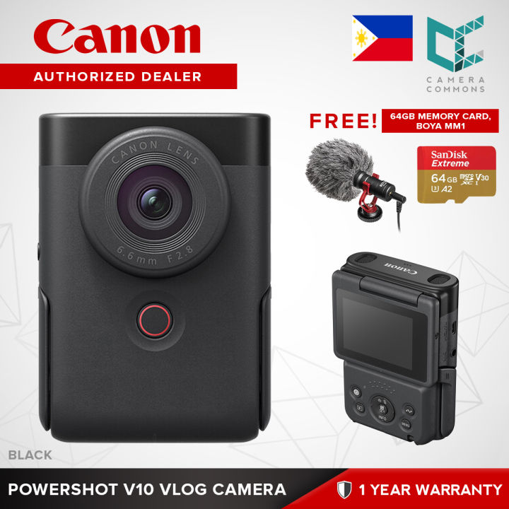 Canon PowerShot V10 Vlog Camera 19mm Wide Angle Digital Compact