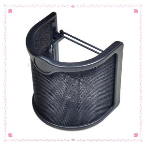 【CHANGXIANG3】 1 cái cầm tay Mic lá chắn Pop Lọc nâng cấp hai lớp kim loại lưới bọt etamine lớp Microphone kính chắn gió Bìa