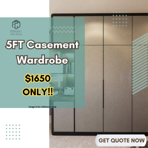 Standard Full Height Casement Wardrobe 5FT / 1500mm