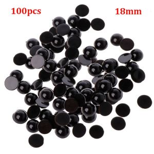 NUBE 100pcs Black Safety Eyes Plastic 2~20mm Children Kids Toys DIY Black Eyes For Bear Doll