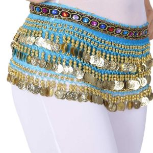 WININ Tassels Belly Dance Belt Rhinestone For Thailand/India/Arab Dancer Skirt Shiny Sequins Hip Scarf Women