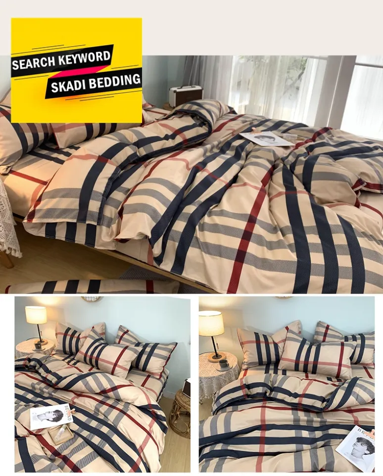 Burberry comforter hotsell bed set