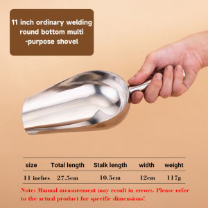 ที่ตักน้ำแข็ง ที่ตักสแตนเลส ที่ตักน้ำแข็งสแตนเลส ที่ตักแป้ง ที่ตักอาหาร มีให้เลือก 4 ขนาด 8/9/10/11นิ้ว คุณภาพดี แข็งแรง ทนทาน พร้อมส่ง COD