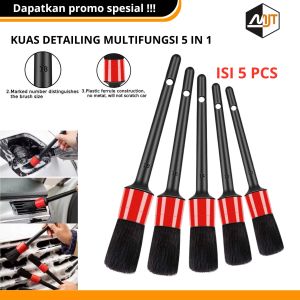 Kuas Cuci Mobil/Sikat Detailing Motor Lengkap Kuas Buat Nyuci Pembersih Auto 【5PCS】