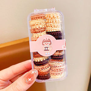 Baby Kids Candy Color Elastic Hair Bands School Student Hair Tie Kindergarten Sports Kids Hair Ties No Hair Damage