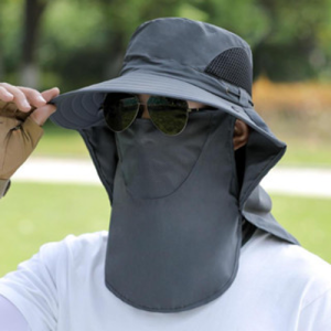 Sun Protection Bucket Hat For Men Women Neck Protector One-piece Fishing Hiking Hat Outdoor Windproof Breathable beach cap