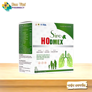 Siro Ho Dmex Hộp 20 ống x 10ml - Bổ phế giảm ho giảm đờm giảm đau họng khàn tiếng do viêm họng viêm phế quản