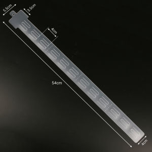 PVC 12 Injection Plastic Food Hanging Strip Supermarket Transparent Hanging Strip