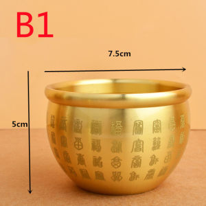 Dream Hunter Feng Shui Bowl Polished Brass Treasure Bowl Home Office Desktop Decoration Housewarming Gift Copper Cornucopia