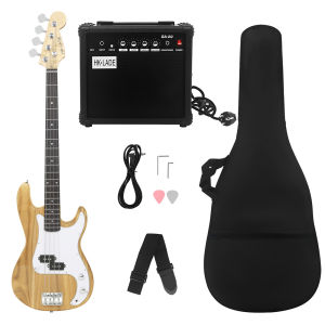 HK·LADE Four Strings Electric Bass Set 4 String Electric Bass Student Entry Rock Musical Instrument Bass Guitar Bass