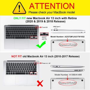 Macbook A2338/A2251/A2289/A2159/A1989/A1708/A1706/A2337/A2179/A1932 TPU Bumper Hard Shell Cover Case