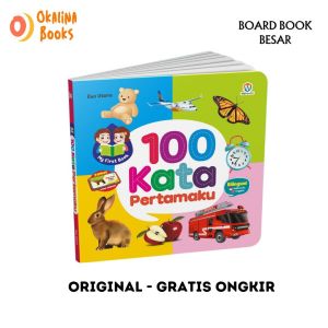 OKALINA- Boardbook 100 Kata Pertamaku Buku Bayi Anak Balita Ziyadbooks Buku Kosa Kata Anak