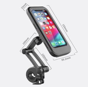 Phone Holder Motor Waterproof Tempat dudukan Hp Sepeda Anti Air Stand Handphone