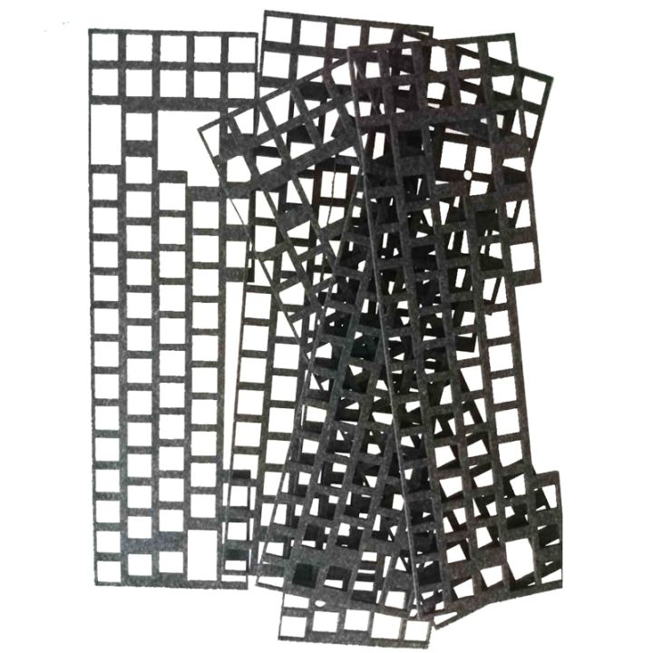 Silencer Pads Mechanical Keyboard Soft Landing Pads Dimple Foam Sponge For GH60 Left 64 96 84