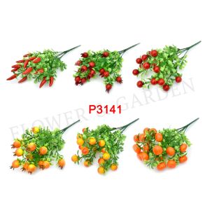 MF BUAH BUAHAN BUNGA TANGKAI PLASTIK BUNGA ARTIFISIAL BUNGA HIASAN P3141