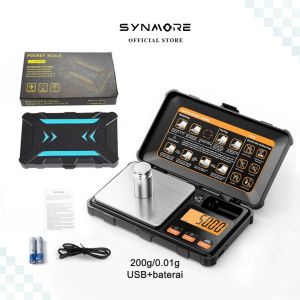 Synmore Timbangan MINI Digital 200g/0.01g Timbangan Emas Pocket Scale Free USB Digital Jewelry Scale