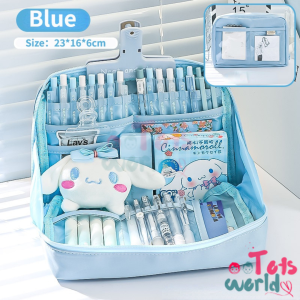 Tempat pensil alat tulis Creative Oxford multifungsi tas perlengkapan kantor dan anak sekolah kotak pensil perlengkapan kantor stationary bag