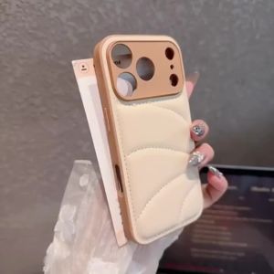 Sweet Pink Solid Color Phone Case For iPhone 17 16 15 14 13 12 Pro Max Plus Air 17ProMax TPU Leather Cover For