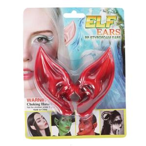 2Pcs Cosplays Party Elf Ears Dress Up Costume Fairy Ears Props Soft Pointed Ear Tip Halloween Elven Vampires Fairy Ears