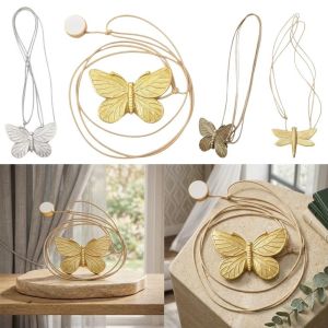 NOONOOR Plastic ic Curtain Tieback Butterfly Shape ic Closure Curtain Rope Holder Adjustable Rope Butterfly Curtain Tieback Sheer Curtain Accessories