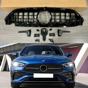 Kaly Front Racing Facelift Grille Upper Radiator Bumper Grilles For-Benz W236 CLE260 CLE300 Upgrade CLE53AMG 2024+ 5Y6Z3