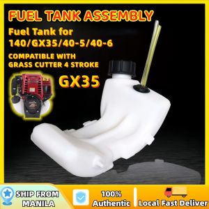 Honda GX35 Fuel Tank with Cap And Fuel Pipes/GX35 Grass Cutter Fuel Petrol Tank/Fuel Tank Assembly For 140/40-5/40-6 Lawn Mower/ORIGINAL Spare Parts.
