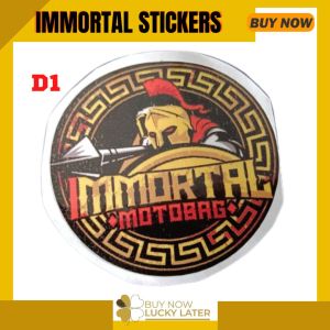 IMMORTAL Motobag Glossy Sticker Waterproof Decals