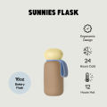 Sunnies Flask 16oz Pebble Flask in Bakery (Ready-Made Insulated Water Tumbler with Cap and Handle for Hot and Cold). 