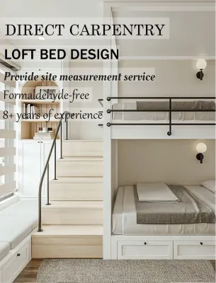 【SG Local Contractor】【Custom Furniture】Bedroom Renovation /Loft Bunk Bed/ Kids Bedroom Design /Storage bedframe/ Study Table / Wardrobe/ Local Carpentry works