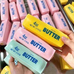 BRISA Crunchy Butter Stick Squeezed Toy 12cm Sound Effects Butter Stick Squishy Toy Portable Anxiety Relief Crackling Butter Bar Office Desk Toy