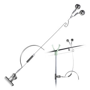 Fishing Bell Bite Alarms Stainless Steel Metal Fish Alarm Bells Adjustable Carp Tackle Anti-corrosion Anti-rust Fishing Equipment