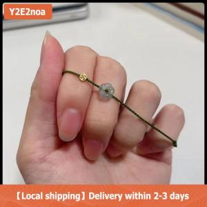【Local shipping】 Fashion Creative Lucky Rich Flower Hand Rope Ring For Women Men Adjustable Handmade Braid Bracelets Jewelry Couple Gifts