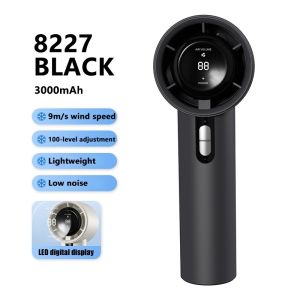 T&A Portable Mini Fan 100 Gears Ultra Strong Wind 3000mAh Rechargeable Bladeless | Handheld
