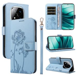 เคสโทรศัพท์กันกระแทกสำหรับ Xiaomi Redmi Note 14 13 12 11 10 9 Pro Plus / Redmi Note 14 13 12 10 5G / Redmi Note 12S 11S 10S 9S เคสเคสแบบฝาพับมีช่องเสียบบัตรกระเป๋าสตางค์หนังแม่เหล็กดอกแดนดิไลออน