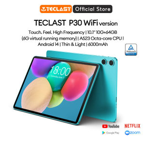Teclast P30 10.1 inch Android Tablet 10GB RAM + 64GB Storage 1TB Expandable 1.8GHz Octa-Core CPU WiFi 6 BT5.4 Widevine L1 GMS Certified 6000mAh Battery Type-C 1280x800 IPS Display