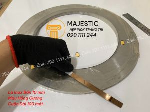 La Inox Hồng Gương Trang Trí Nội Thất ( Cuộn 100 mét )