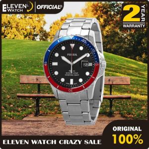 [Promo] Jam Tangan Pria FS 5657 / FS5657 FB-01 Three-Hand Date Stainless Steel Original Garansi 2 Tahun [✔COD][100% Authentic]