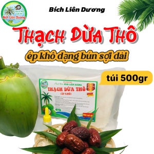 COMBO 10KG THẠCH DỪA THÔ ÉP KHÔ DẠNG BÚN SỢI DÀI TẶNG KÈM HƯƠNG_LOẠI TÚI 500GR