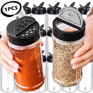 GTRBFDS Plastic Seasoning Jar Empty Portable Salt Cellar Durable 100/160/250ML Condiment Storage Bottle Kitchen