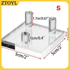 ZTOYL Acrylic hiển thị đứng chủ Suport Kệ cơ sở cho khoáng sản Rock mẫu vật geode Đá Đồ trang sức nhỏ sưu tầm Rack hiển thị