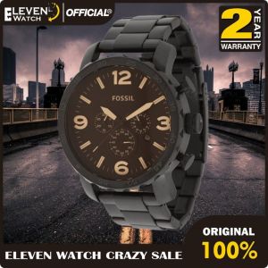 [Promo] Jam Tangan Pria FS JR1356 / JR 1356 Nate Chronograph Black Stainless Steel Original Garansi 2 Tahun