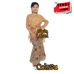 SETELAN KEBAYA GOTIK ANAK PEREMPUAN / KEBAYA ANAK WANITA MODERN / KEBAYA ANAK SD TERBARU