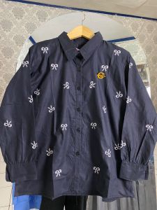 Atasan Wanita Katun Poplin Atasan Bordir Korean Style Free Bros